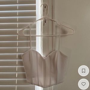 Zara white corset top